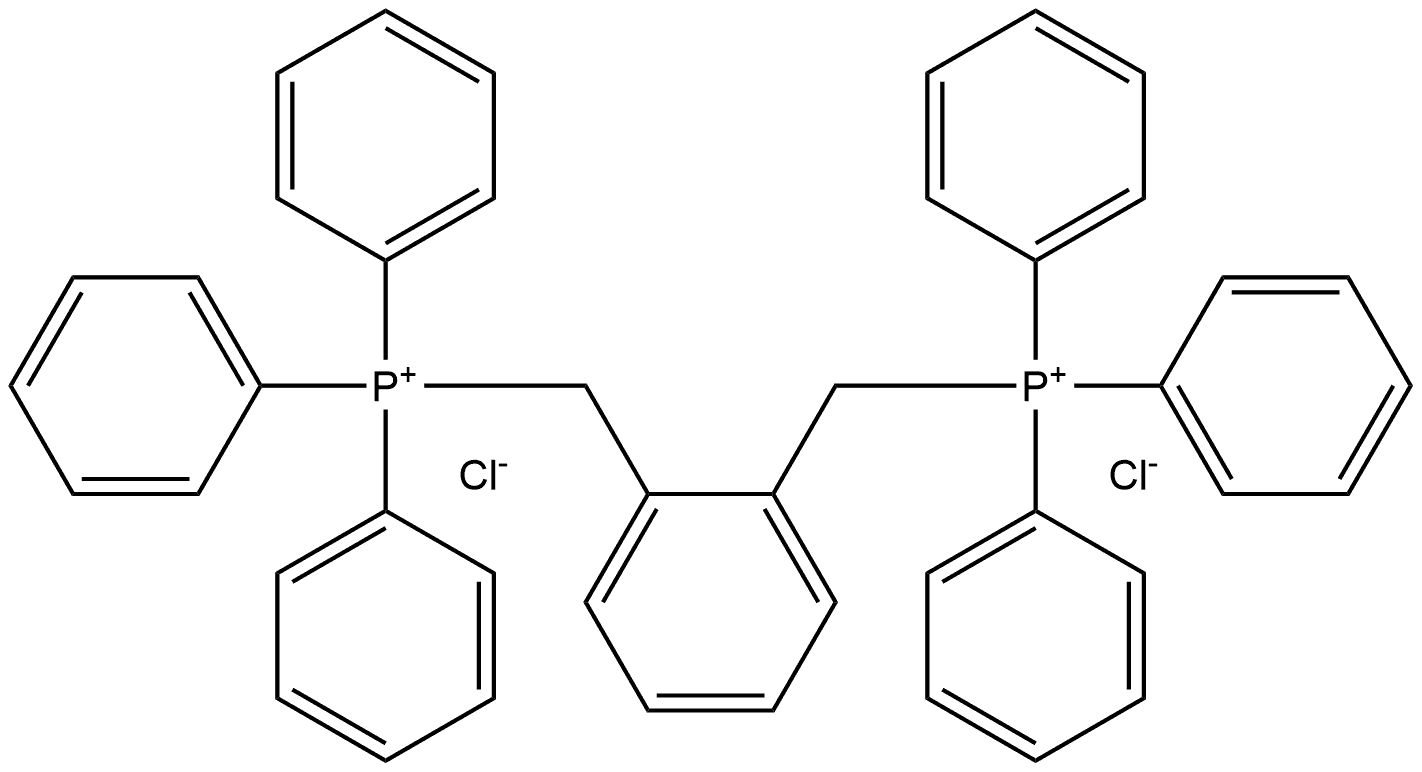 (1,2-亚苯基双(亚甲基))双(三苯基氯化鏻) 结构式