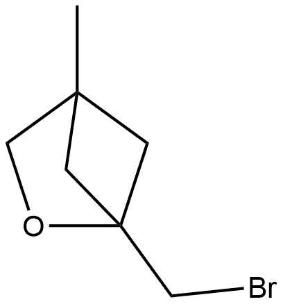 1-(溴甲基)-4-甲基-2-氧杂双环[2.1.1]己烷 结构式