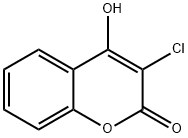 2H-1-Benzopyran-2-one, 3-chloro-4-hydroxy- Structure
