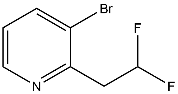 3-Bromo-2-(2,2-difluoroethyl)pyridine 结构式