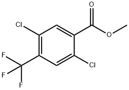 2,5-氯-4-三氟甲基苯甲酸甲酯, 2304584-11-8, 结构式