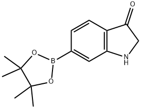 3H-Indol-3-one, 1,2-dihydro-6-(4,4,5,5-tetramethyl-1,3,2-dioxaborolan-2-yl)- Structure