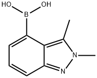 Boronic acid, B-(2,3-dimethyl-2H-indazol-4-yl)-,2304634-35-1,结构式