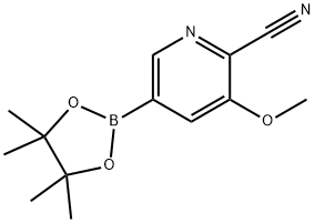 6-Cyano-5-methoxypyridin-3-ylboronic acid pinacol ester Structure
