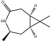 4-Azabicyclo[5.1.0]octan-3-one, 5,8,8-trimethyl-, (1R,5R,7S)- Structure