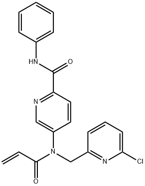 2-Pyridinecarboxamide, 5-[[(6-chloro-2-pyridinyl)methyl](1-oxo-2-propen-1-yl)amino]-N-phenyl- Structure
