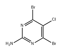 2-Pyrimidinamine, 4,6-dibromo-5-chloro- Struktur