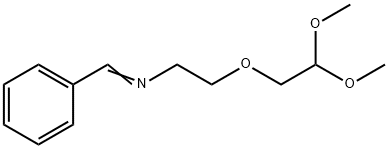 Ethanamine, 2-(2,2-dimethoxyethoxy)-N-(phenylmethylene)- Struktur