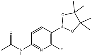 N-(6-氟-5-(4,4,5,5-四甲基-1,3,2-二氧杂硼烷-2-基)吡啶-2-基乙酰胺,2305898-11-5,结构式