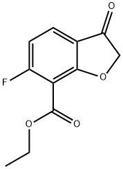6-氟-3-氧代-2,3-二氢苯并呋喃-7-羧酸乙酯, 2306234-95-5, 结构式