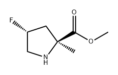 L-Proline, 4-fluoro-2-methyl-, methyl ester, (4R)- Structure