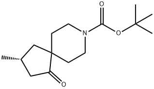 8-Azaspiro[4.5]decane-8-carboxylic acid, 3-methyl-1-oxo-, 1,1-dimethylethyl ester, (3R)-,2306255-00-3,结构式