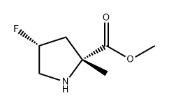 D-Proline, 4-fluoro-2-methyl-, methyl ester, (4R)- Structure