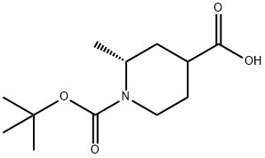 1,4-Piperidinedicarboxylic acid, 2-methyl-, 1-(1,1-dimethylethyl) ester, (2R)- 结构式