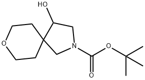 tert-butyl 4-hydroxy-8-oxa-2-azaspiro[4.5]decane-2-carboxylate Struktur