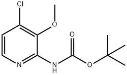 N-(4-氯-3-甲氧基-2-吡啶基)氨基甲酸叔丁酯,2306265-33-6,结构式
