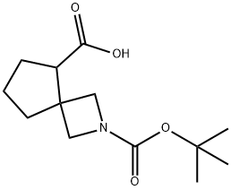 2-Azaspiro[3.4]octane-2,5-dicarboxylic acid, 2-(1,1-dimethylethyl) ester Structure