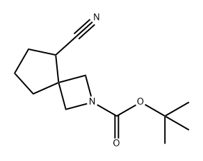 2-Azaspiro[3.4]octane-2-carboxylic acid, 5-cyano-, 1,1-dimethylethyl ester Structure