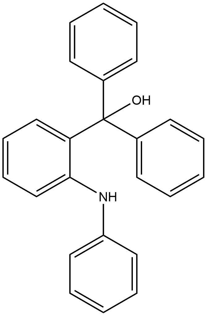 Benzenemethanol, α,α-diphenyl-2-(phenylamino)- Structure