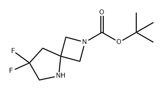 2,5-Diazaspiro[3.4]octane-2-carboxylic acid, 7,7-difluoro-, 1,1-dimethylethyl ester,2306271-45-2,结构式