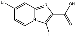 7-溴-3-氟咪唑并[1,2-A]吡啶-2-甲酸,2306271-90-7,结构式