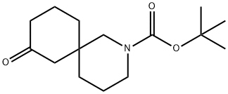 2-Azaspiro[5.5]undecane-2-carboxylic acid, 8-oxo-, 1,1-dimethylethyl ester Structure
