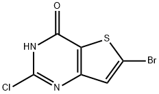 Thieno[3,2-d]pyrimidin-4(3H)-one, 6-bromo-2-chloro- Struktur