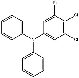 Benzenamine, 3-bromo-4,5-dichloro-N,N-diphenyl- Structure