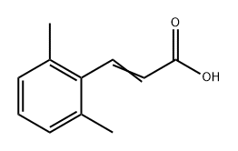 2-Propenoic acid, 3-(2,6-dimethylphenyl)- Struktur