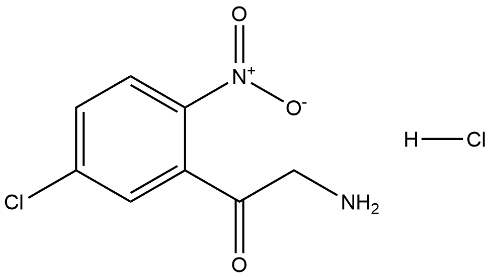 2-氨基-1-(5-氯-2-硝基苯基)乙酮盐酸盐, 23082-69-1, 结构式