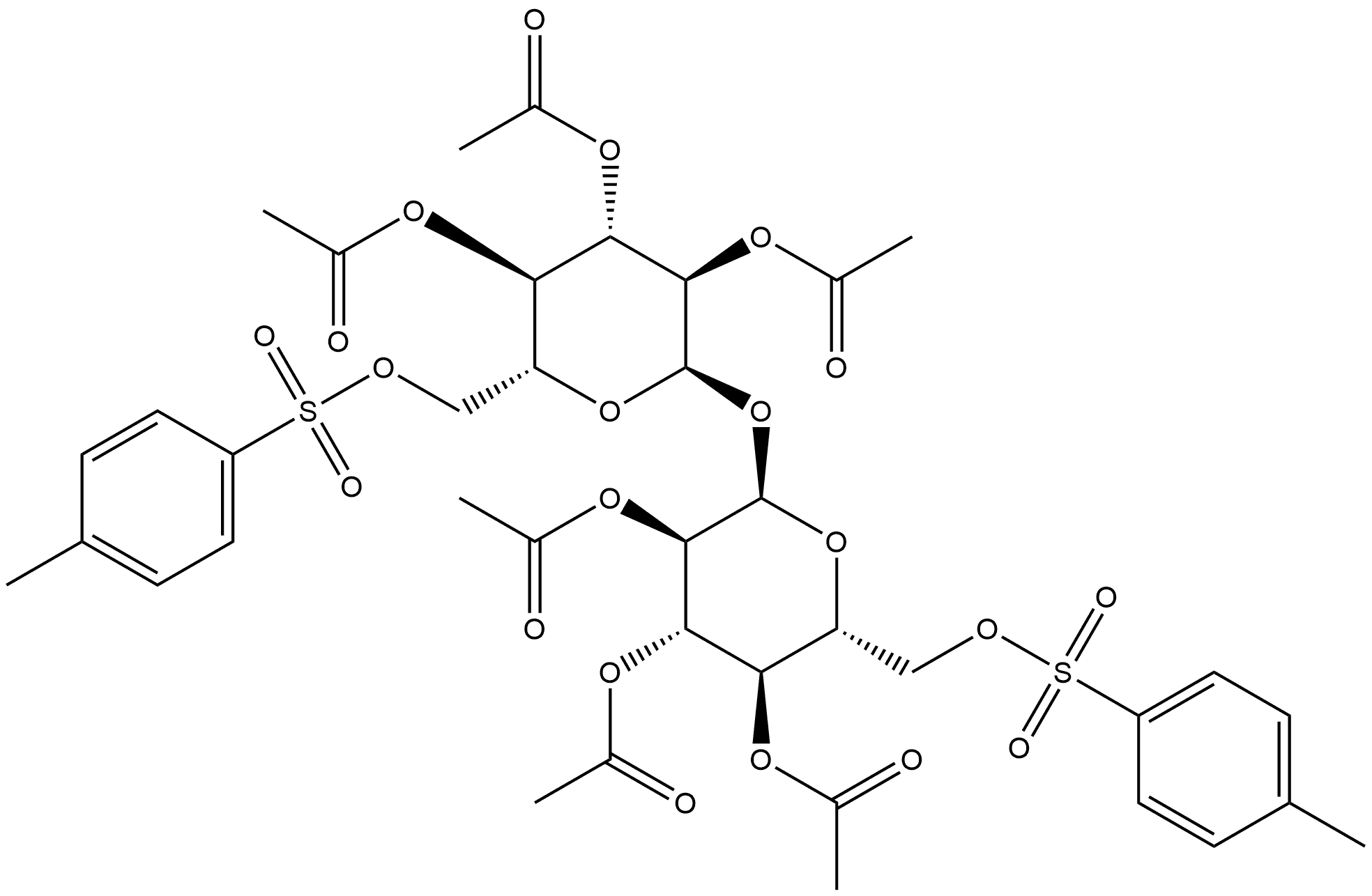 α-D-Glucopyranoside, 2,3,4-tri-O-acetyl-6-O-[(4-methylphenyl)sulfonyl]-α-D-glucopyranosyl, 2,3,4-triacetate 6-(4-methylbenzenesulfonate)