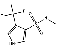 N,N-Dimethyl-4-(trifluoromethyl)-1H-pyrrole-3-sulfonamide Struktur