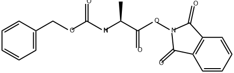 Alanine, N-[(phenylmethoxy)carbonyl]-, 1,3-dihydro-1,3-dioxo-2H-isoindol-2-yl ester Struktur