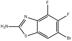 2-Benzothiazolamine, 6-bromo-4,5-difluoro- Structure
