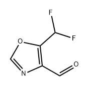 4-Oxazolecarboxaldehyde, 5-(difluoromethyl)- Struktur