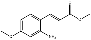 METHYL (2E)-3-(2-AMINO-4-METHOXYPHENYL)ACRYLATE, 231296-75-6, 结构式