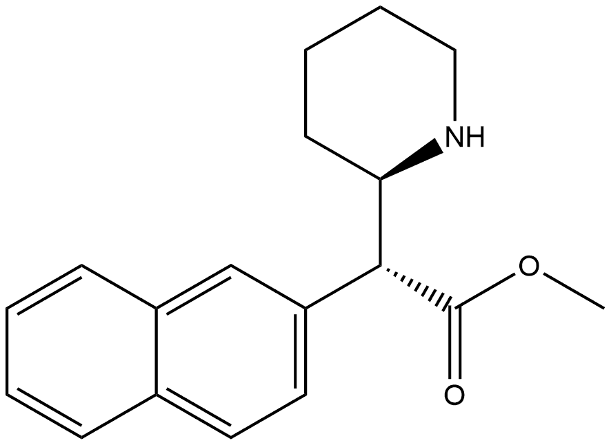 METHYLNAPHTHIDATE HYDROCHLORIDE, THREO, RACEMIC, 231299-82-4, 结构式