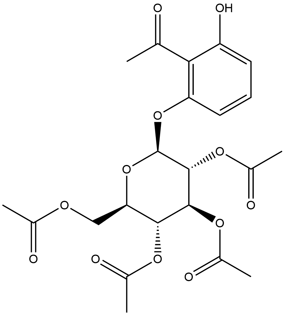 1-[2-Hydroxy-6-[(2,3,4,6-tetra-O-acetyl-b-D-glucopyranosyl)oxy]phenyl]
ethanone