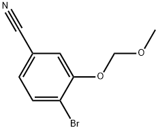 Benzonitrile, 4-bromo-3-(methoxymethoxy)- Struktur