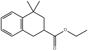 2-Naphthalenecarboxylic acid, 1,2,3,4-tetrahydro-4,4-dimethyl-, ethyl ester Structure