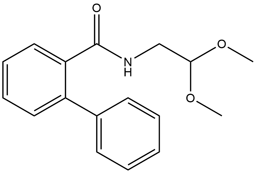 N-(2,2-Dimethoxyethyl)[1,1'-biphenyl]-2-carboxamide Struktur