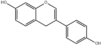 4H-1-Benzopyran-7-ol, 3-(4-hydroxyphenyl)- Structure