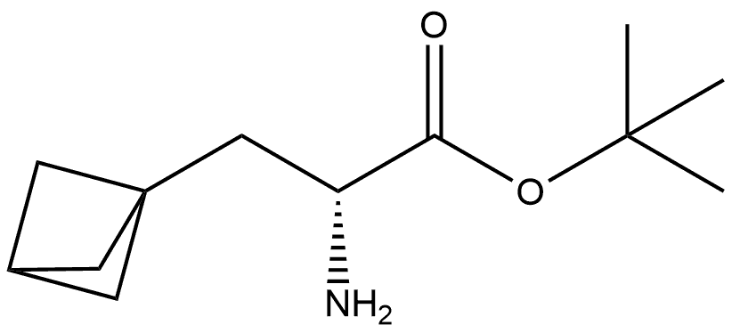 1,1-Dimethylethyl (αR )-α-aminobicyclo[1.1.1]pentane-1-propanoate Structure