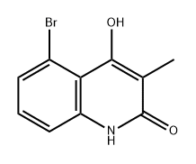 2(1H)-Quinolinone, 5-bromo-4-hydroxy-3-methyl- Struktur