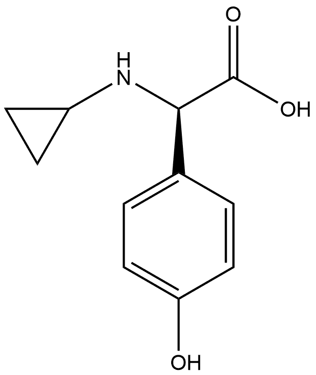 (R)-2-(Cyclopropylamino)-2-(4-hydroxyphenyl)acetic?acid Structure