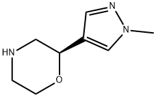 Morpholine, 2-(1-methyl-1H-pyrazol-4-yl)-, (2R)- Struktur