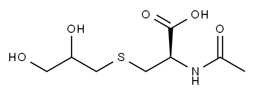 L-Cysteine, N-acetyl-S-(2,3-dihydroxypropyl)- Struktur