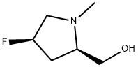 ((2R,4R)-4-氟-1-甲基吡咯烷-2-基)甲醇 结构式