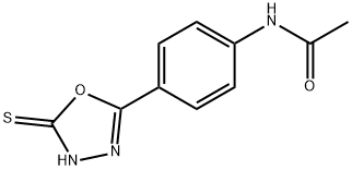 Acetamide, N-[4-(4,5-dihydro-5-thioxo-1,3,4-oxadiazol-2-yl)phenyl]-