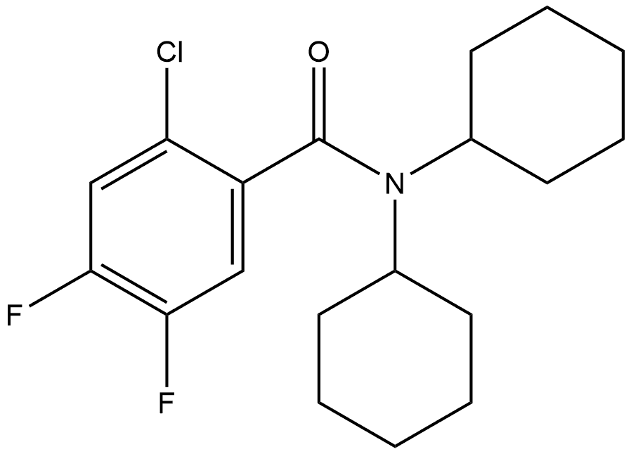 2-Chloro-N,N-dicyclohexyl-4,5-difluorobenzamide Structure